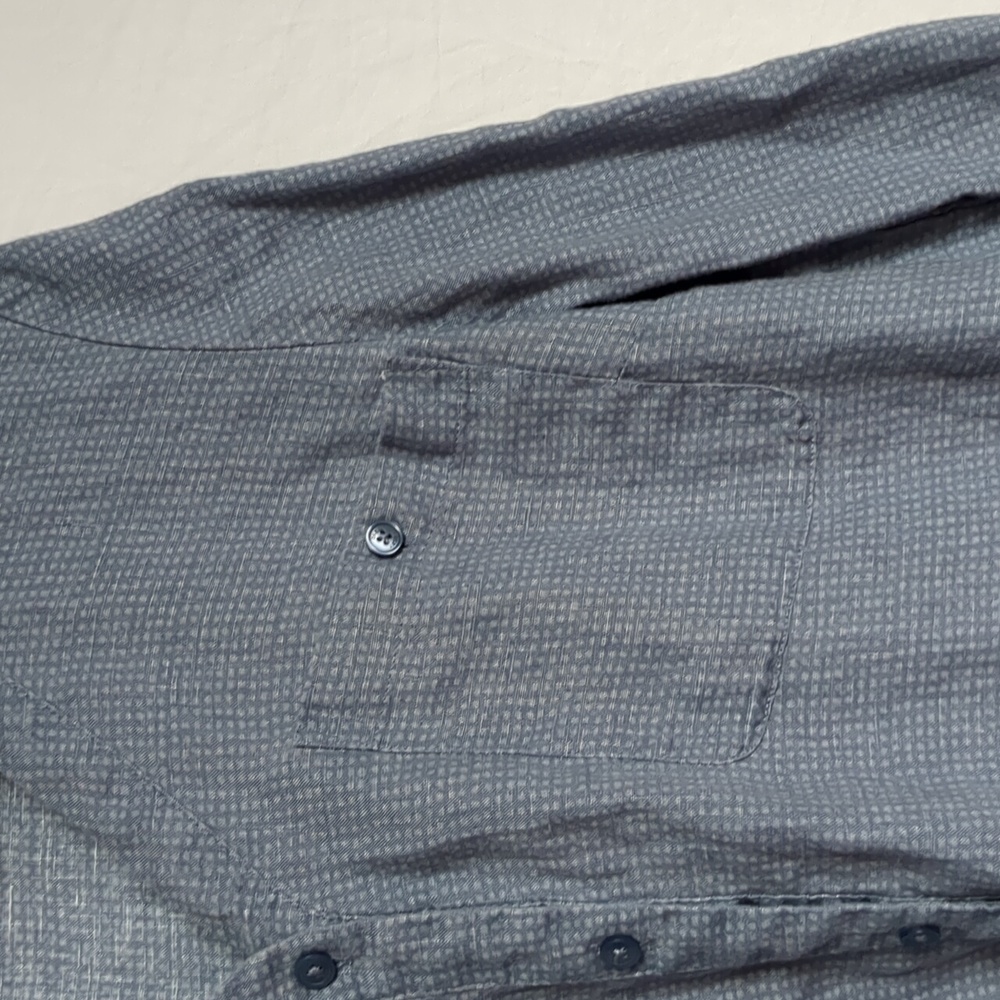 DKNY blouse Women's Long Sleeve linen button front Shirt L - Picture 4 of 13